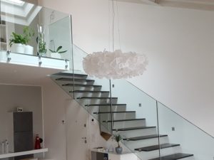 Come migliorare l’aspetto delle scale cercando “parapetto vetro, ringhiera scale, acciaio design”